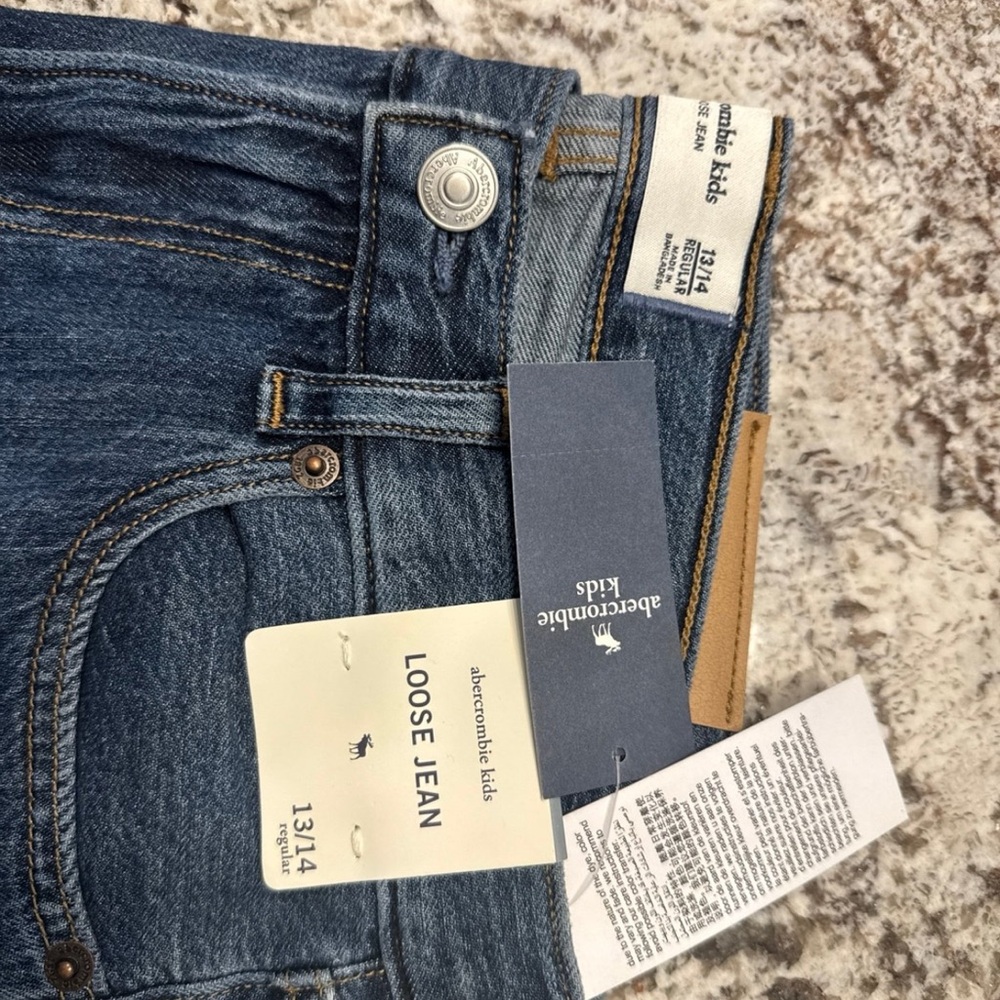 Abercrombie Kids Blue Loose Jeans